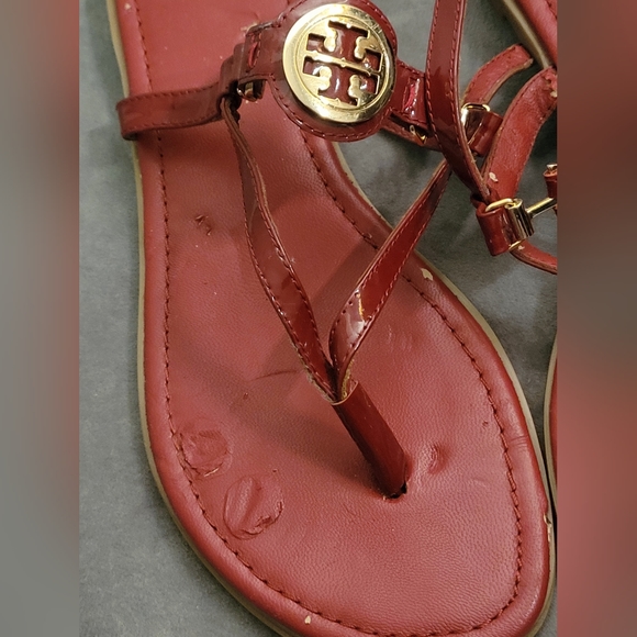 Tory Burch Ali Thong sandal Red size 9.5 - Picture 10 of 10